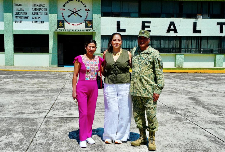 DIF Zamora refuerza colaboración con el 17° Batallón de Infantería